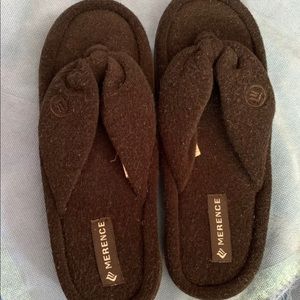 Merence Memory Foam House Slippers Thong Flip Flop